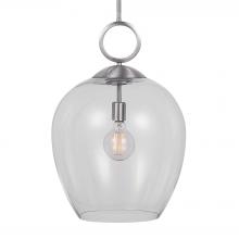  22169 - Calix Nickel 1 Light Glass Pendant